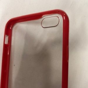 IPhone 6 Clear Red Border Case